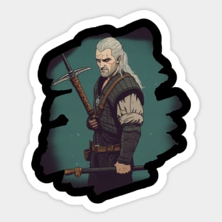 The Witcher Sumi-e Sticker